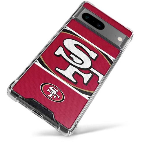 NFL San Francisco 49ers Zone Block Google Pixel 7a Clear Case